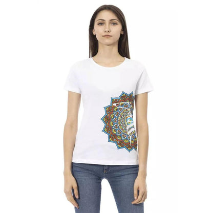 Trussardi Action White Cotton Top