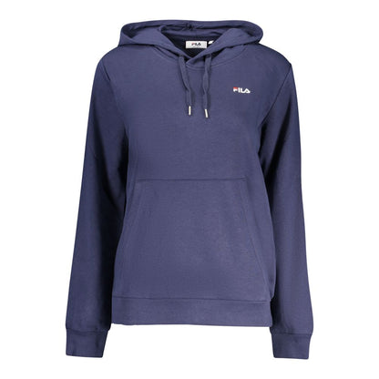 Fila Blue Cotton Women's Hooded Sweatshirt