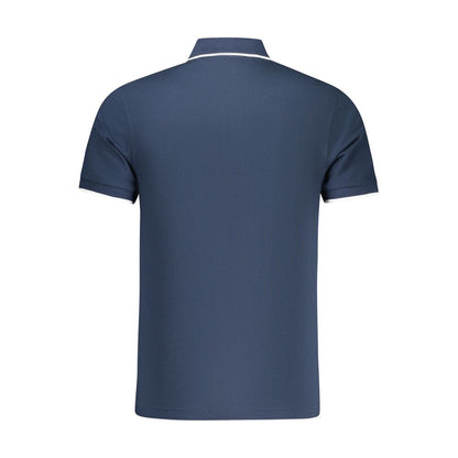 Hugo Boss Blue Cotton Polo Shirt