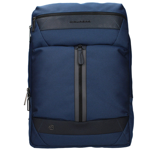 Piquadro Blue Fabric Backpack